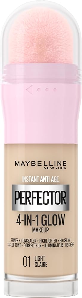 Maybelline New York 4'ü 1 Arada Kapatıcı, BB Krem, Instant Perfector Glow 20 ml - No. 01 Light