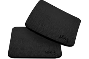 SILWY EINFACH ANZIEHEND. silwy® sottobicchieri in metallo nano-gel Nero in look pelle per bicchieri magnetici stabili e antiscivolo - lavabile, riutilizzabile e rimovibile senza residui - perfetto per il campeggio, barche