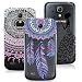 Produktbild Samsung Galaxy S4 Mini Hülle VertTek 3 in 1 Weich Silikon Transparent Handyhülle Durchsichtig Schutzhülle Case Ultradünnen Leichtgewichtt Edui Elegant Malerei Muster Handy Tasche Abdeckung Clear Protective Shell Cover ( Rosa Mandala + Schwarz Mädchen + Blau Dreamcatcher )