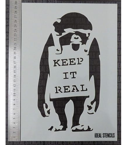 Banksy Monkey Laugh Wall Art, Banksy Wall Art, Stencl Canvas Art - View #4