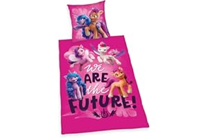 Herding Set Copripiumino My Little Pony Biancheria da Letto, Cotone, Rosa, alla austriaca