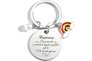 BOMEON Festa Della Mamma Portachiavi - Idee Regalo per Donna e Mamma Compleanno - Regali Originali