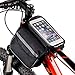 Produktbild Fahrradtasche: Wasserdicht, Handyhalterung, Fahrrad Zubehoer, Schwarz, Lenkertasche, Fahrradhalterung – mit Smartphone-Halterung – Doppeltasche am Rahmen
