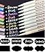 Produktbild INIBUD Metallic Marker Pens, Satz von 10 Farben inkl. 8 Tafel Labels für Kartenherstellung DIY Fotoalbum Gebrauch auf irgendeiner Oberfläche-Papier Glas Kunststoff Keramik