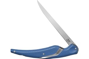 Cuda 18205 Cuda Klapp-Filetiermesser 16,5cm, Blau, Silber,