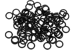 MagiDeal 100pcs / Lot Carpe Rig O Anneaux Ronds Rigs Crochets Carpe Terminal Tackle Accessoires Pratique