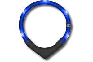 LEUCHTIE® Light Collar Plus I LED Collar for Dogs I 100 Hours of Light Duration I Waterproof I Extremely Bright, 40