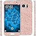 Produktbild 1 x Glitzer-Folienset für Samsung Galaxy S7 Roségold PhoneNatic Schutzfolien