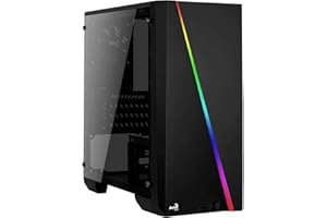 Aerocool CYLONMINI, Boîtier PC ATX, RGB, Ventilateur Arrière 12cm, Noir