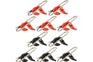 CASILER 10 Pz Pesca Snap Snap Impact Bait Bait Clip Stel in Acciaio Inox Pesca Swivels Ganci Connettore Accessori Pesca Easy Lure di Sgancio