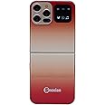 Snexian All-New ROCK Z Flip Dual Sim |Keypad Mobile| With 2.4" Display |Flip|Fold| Call & SMS Indicator |Crystal Back Panel|BT Dialer|Voice Changer |Long Lasting Battery|Camera|Feature Phone| Red+Gold