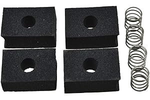 Dopro 4pcs Bass Pickup Height Foam Pickup Height Adjustment Pads with Springs for Precision P Bass or Jaquar Pickups