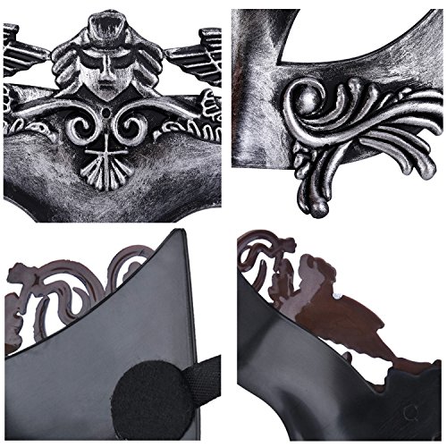 Kapmore Mens Maskerade Maske Griechische Römische Party Karneval Halloweenmaske - 8