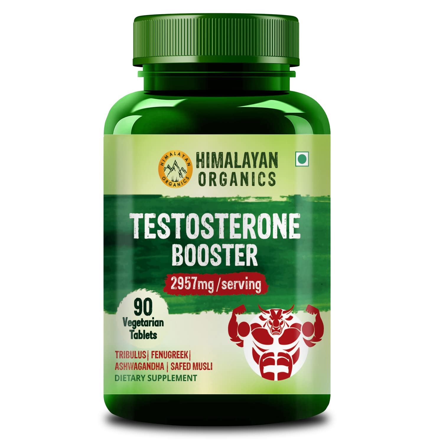 Himalayan Organics Testosterone Supplement For Men With, Magnesium,Tribulus Terrestris, Fenugreek, Ashwagandha & Safed Musli 