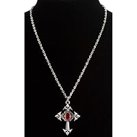 Collier Croix Avec Compartiment Secret - Pendentif Gothique Vintage 3D, Fait Main, Pour Cosplay Ou Cadeau Symbolique