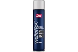Wellaflex Men Express Fix Haarspray | Ultra Starker Halt | 48 Std. Halt | Vegan | Dermatologisch Getestet | 250ml