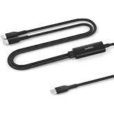 Belkin BoostCharge Pro 2&rsquo;si 1 Arada 140 W USB-C - USB-C Şarj Kablosu, &Ouml;rg&uuml;l&uuml; &Ccedil;ift Şarj Kablosu, Akıllı G&uuml;&ccedil; Paylaşımı ile Hızl