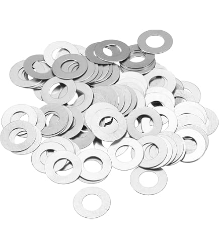 thumbnail image 2 of 10/20pcs 304 Stainless Steel Super Ultra Thin Flat Washer Shim Plain Gasket M9 M10 M12 M13 M14 M15 M16 M17 M18 M20 M22 M25 M30(M17x22mm 20pcs,Thick 0.2mm 2 of 13