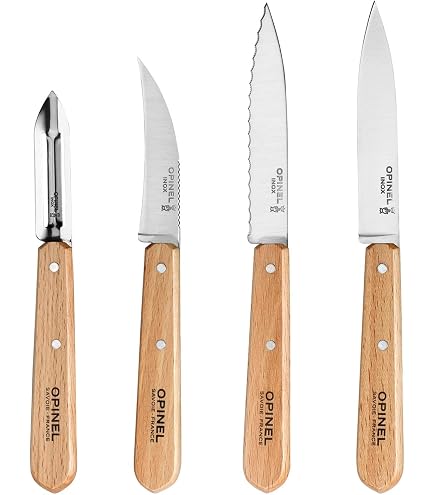 Lot De 3 Couteaux à Tomate La Fourmi En Bois D'olivier - Acier Inox, Marron, Fabriqué En France