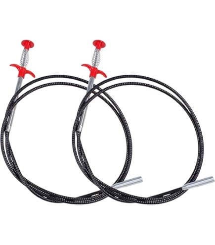 2 Stück Krallengreifer 200cm - Flexibel Für Rohrreinigung & Abfluss