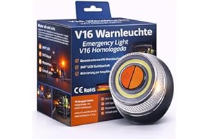 AUTOGADGET V16 Warnleuchte - Auto & PKW EU Zulassung nach IDADA 21020060 - Warndreieck & Pannendreieck 2026 (V16 Warnleuchte)