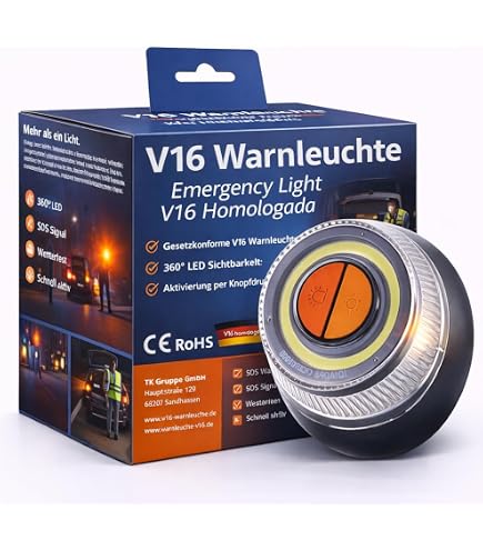 Illuminazione Emergenza Campeggio EMOS - Triangolo Di Avvertimento LED Ricaricabile Con 5 Modalità Luce Di Emergenza Auto Con Power Bank Illuminazione Emergenza Campeggio EMOS - Triangolo Di Avvertimento LED Ricaricabile Con 5 Modalità Luce Di Emergenza Auto Con Power Bank