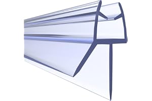 NYCENT Shower Door Seal Strip for 4-6mm Glass - Covers up to 20mm Gap - Perfect Transparent Shower Screen Seal Replacement with 90cm Adjustable Length (Straight)
