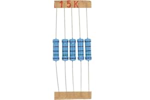 HUABAN 50PCS 2 Watts 2W 15K Ohm 1% Metal Film Resistor