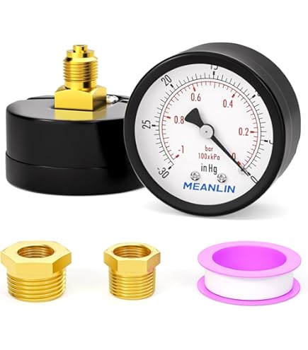 Gadpiparty Vacuum Pressure Gauge For Air Compressor Measuring
