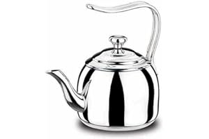 Korkmaz Droppa - Tetera de acero inoxidable con base encapsulada de triple capa (3 unidades)