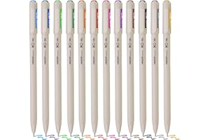 Hauser XO Multicolor Gel Pen with Hard Box Case | Sleek Body & Minimalistic Design | Matt Finish | Ultra Durable Tip | Set Of