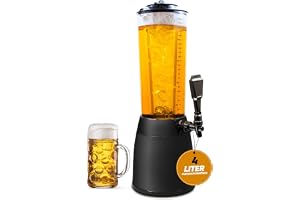 4.0L Beer Dispenser Beverage Dispenser Cult Beer Tower Beverage Dispenser with 1.3L Ice Cooler