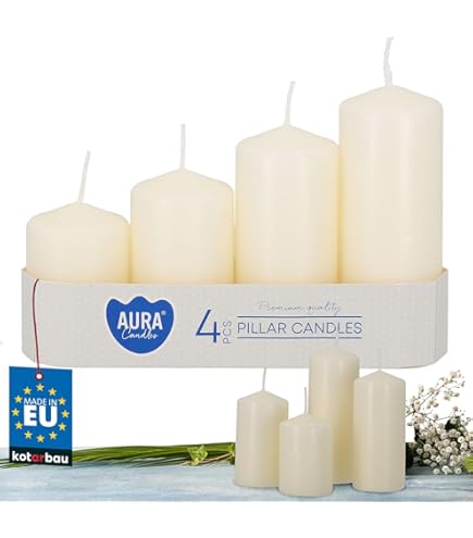 Duni Stompkaarsen 220x70mm ca 95 u cream