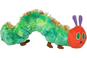 SUPYINI Hungry Catapillar pluszowe zabawki, bardzo głodna gąsienica rozwojowa gąsienica miękka zabawka prezenty dla dzieci tęczowe wzory 25 cm