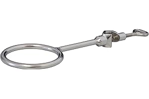 WITEG Stativring mit Muffe, Ø 70 mm, geschlossen, Länge 70 mm, rostfreier Stahl