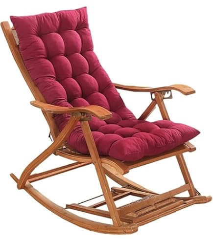 Chaise Patio Coussin Coussins De Chaise,48*120cm Chaise Longue Coussin Épaissir Pad Fauteuil Rocking Chair Mat(Non Compris La Chaise - Maison