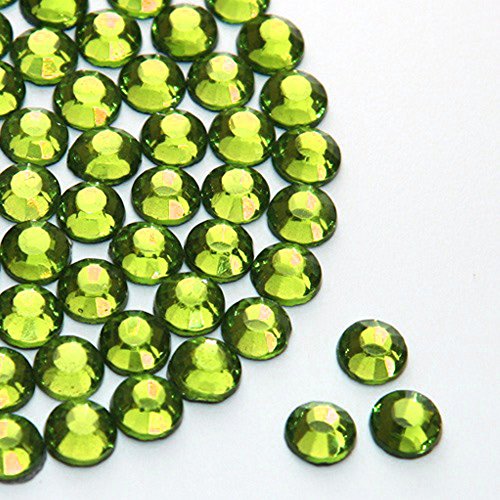 Diamante Me Olivine Hotfix Strass 500 Pro Pack Größe exzellente mm, 250 x 5 und 150 x 6, Grün, 5 mm