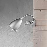 Lampada Da Tavolo Argento Flex Con Pinza - Misure H.51X11 Cm - 1Xe14 Max. 40W - Lampada Modello Perenz 4512A