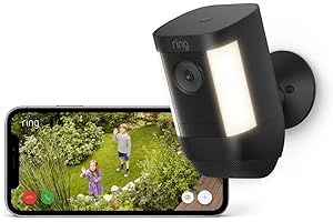 Ring Spotlight Kamera Pro Akku (Spotlight Cam Pro Battery) | 2K-Video mit Ring Vision, 3D-Bewegungserfassung, LED-Spotlights, Selbstinstallation | 30-tägige kostenlose Testphase für Ring Home