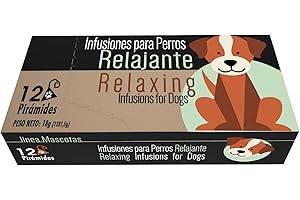 SABOREATE Y CAFE THE FLAVOUR SHOP Infusion Relaxante pour Chiens et Animaux de Compagnie - Thé Apaisant et Calmant Naturel - Hydratation et Bien-être en 12 Pyramides