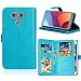 Produktbild Handy Tasche LG G6, Lifeepro [Kartensteckplätze] Mit PU Leder Ultra Dünne Klapp-Handy Tasche magnet handytasche bookstyle Flip Case für LG G6(Blau)