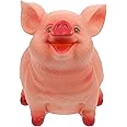 VOSAREA Coin Bank,Adorable Pig Shaped Coin Bank Money Box Piggy Bank Saving Pot Birthday Gift Size L