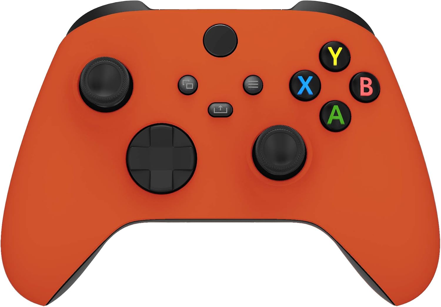 eXtremeRate Carcasa para Xbox Series X S Mando Accesorios Protector Placa Frontal Funda Delantera Reemplazo Kit Cubierta Cover Shell para Xbox Series S X Control-No Incluye Mando(Naranja)
