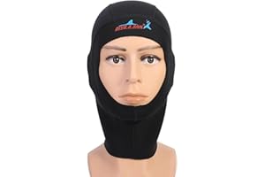 SPYMINNPOO Cappuccio per Muta 1/3MM Cappuccio per Muta Termica in Neoprene Cappello da Sub da Surf per Uomo Donna(L-1 mm) Sport Acquatici Tuffarsi