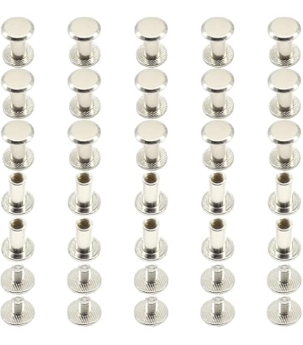 230 Pezzi Viti Per Rilegatura M5 Rivetto A Vite Per Pelle Vite A Testa