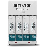 Envie Beetle Charger with Envie 4xAA Ni-Cd 1000 Mah Batteries