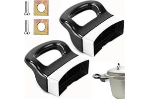 BESSY SHOP Manici per Pentole a Pressione,2 Pezzi Maniglie Laterali Universali Resistente al Calore,Manici di Ricambio per pentole in Metallo,manico Universale per Pentole,Per Zuppe Vaporiere Lattiere Manici
