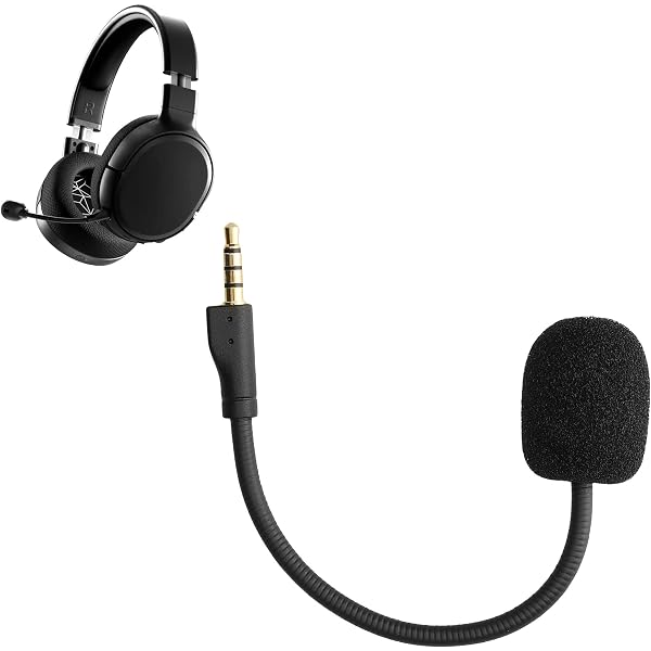 Microphone Remplacement Corsair HS35/HS45 | Noir, Prise 3.5mm, Longueur 10cm