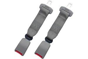 XINSHUOSM 4 Pièces Rallonge Ceinture Sécurité Voiture, GUHEE Extension de Ceinture de Sécurité, Ajusteur Ceinture de Sécurité Adapté aux Femme Enceinte/Obèse/Enfant(0005")