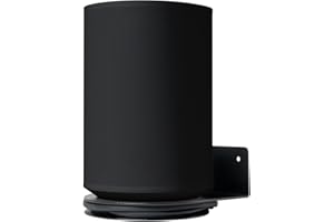 shinar Metalowy uchwyt ścienny kompatybilny z Sonos Era 100, oszczędność miejsca, uchwyt, akcesoria, stojak, kompatybilny z Era 100, zintegrowany system zarządzania kablami, 12 kg (czarny)